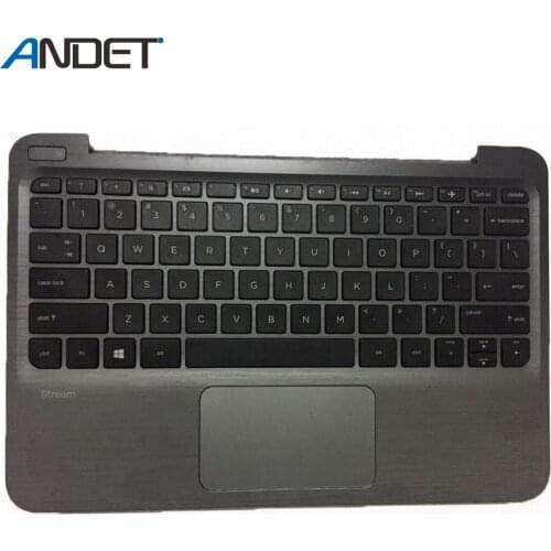 New for HP Stream 11 G2 Palmrest Cover Keyboard Bezel Touchpad Upper Case Shell 832490-001