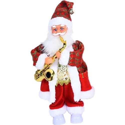 Plastic Electric Santa Claus Toy for Kids Dancing Relieve Stress Supplies Realistic Funny Toy with Funny Action