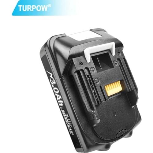 TURPOW 18V 3000mAh For Makita BL1830 Power tools battery replacement BL1815 BL1840 LXT400 194204-5 194205-3 194309-1 L50