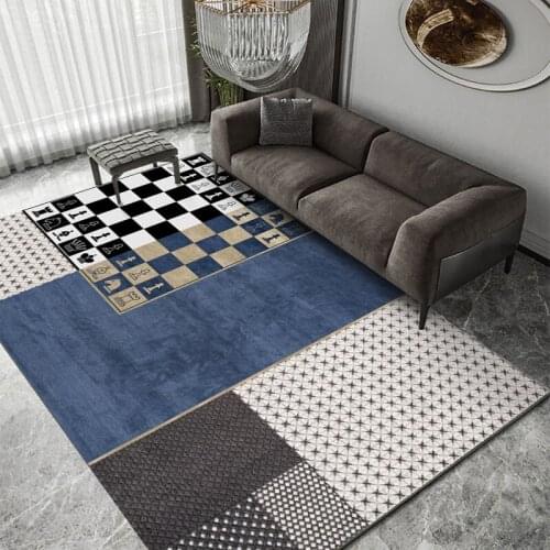 TONGDI Modern Carpet Anti-skid Elegant Artistic 3D Steric Printing Mat Soft Rug Luxury Decor For Home Parlour LivingRoom Bedroom