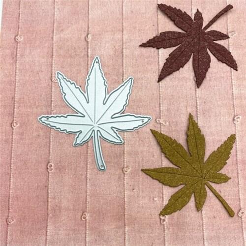 New Arrival Maple Leaf Cutting Dies Metal Decorative Leaves Scrapbooking Steel Craft Die Cut Embossing Card Stencil