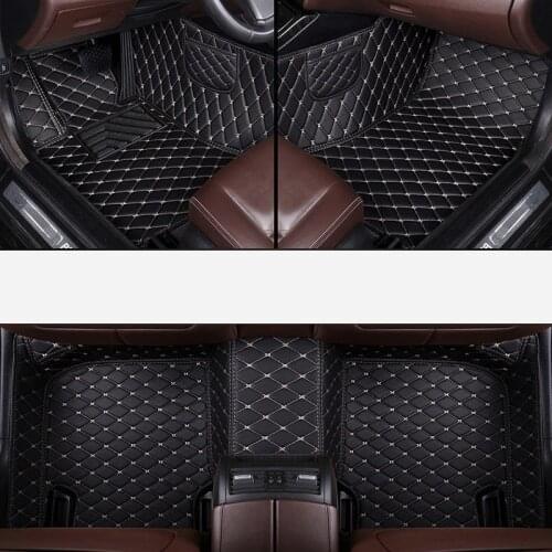Thicken Leather car floor mat For dodge journey caliber charger challenger ram 1500 durango nitro rugs carpets accessories
