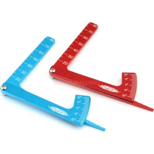 3IN1 3 In 1 Height Gauge Chassis Ruler Camber Ride RC Road Car Set Up Tool Dip Angle Simple Toy Metal Wheel Suspension Aluminum