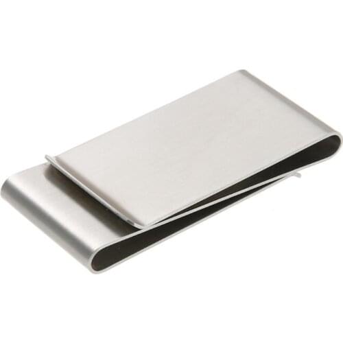 50pcs/lot Money Clip Stainless Steel 3 Folder Card Wallet Holder Multifunction Money Clips Card Money Folder Clips Wholesale