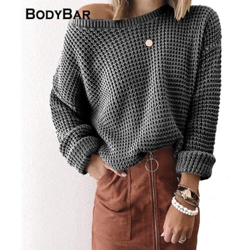 2021 Winter Elegant Long Sleeve Pullover Slant Collar Loose Top Lady Large Size 5XL Knitted Sweater Pure Color Oversized Jumpers