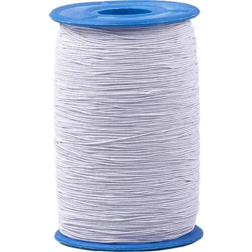 1 Roll Round Elastic Cords 0.6mm for DIY jewelry making Masks Bracelet Necklace Accessories Supplies about 500m/roll