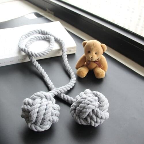 1Pc Trendy 100% Cotton Knot Ball Curtain Tieback Room Accessories Decoration Curtains Holder Cortinas Buckle Embrase Rideau