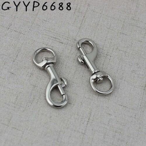 10pcs 12mm High quality hook webbing trigger metal snap hook hardware carabines swivel clasp lobster claws Bag Parts Accessories