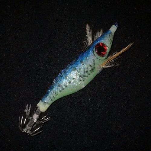 Hot Sale 10pcs New Shrimp Fishing Lure 10cm 8.5g Squid Jig Lures Luminous Fishing Wobblers With Exploding Hooks Fishing Tackle