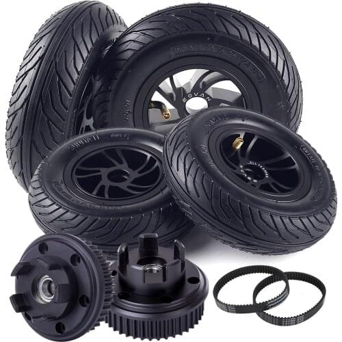 4Pcs 175AT All-Terrain Machinery Pneumatic Tyre Wheel For GTS Carbon Pro Toy For Children Educational Toys Birthday Gift - Black