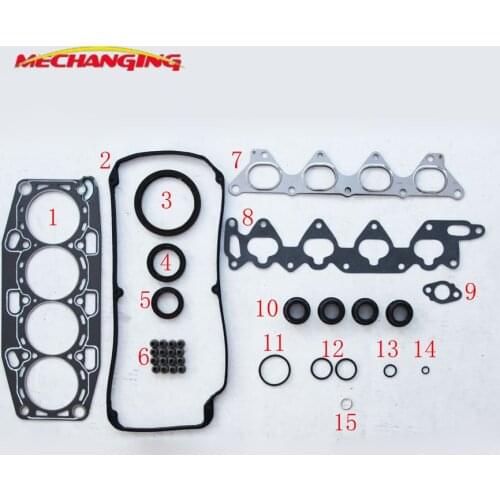 4G92 4G93 N31W For MITSUBISHI LANCER V COLT IV Engine Rebuilding Kits Engine Parts Full Set Engine Gasket Engine Gasket MD970445