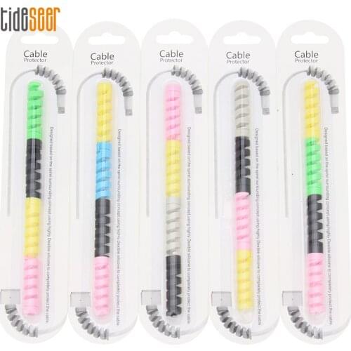 500set Charging Cable Protector Save Cover For iPhone Samsung USB Charger Cord Protective Sleeve for Phones Cables with Package