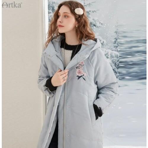 Женские парки с капюшоном Artka China At AliExpress