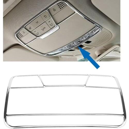 Car Front Head-Reading Light Frame Ceiling Lamp Cover Trim Frame For Mercedes Benz C/GLC/E W205 X253 W213 Car Accessories