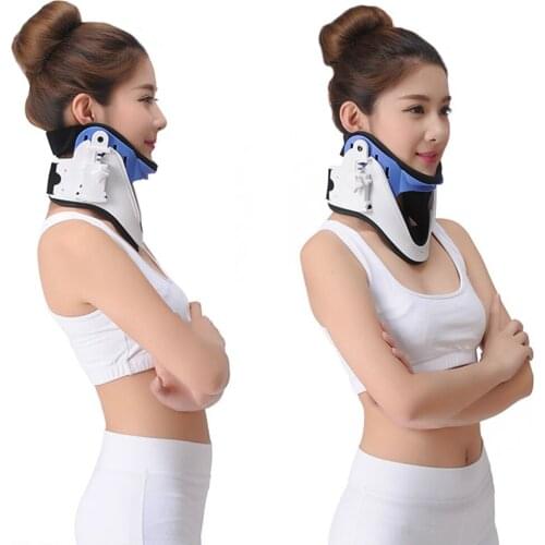 Medical Cervical Vertebra Tractor Traction Neck Support Brace Treatment For Neck Pain Spondylosis Free Shipping