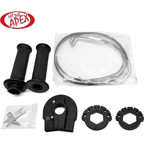 Quick Action Throttle Complete with Cables Kit For Kawasaki Ninja ZX10R ZX-10R 2015 15 Push Pull Throttle Assembly