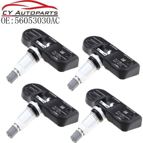 4PCS Tire Pressure Monitoring Sensor TPMS For CHRYSLER PACIFICA TOWN & COUNTRY DODGE AVENGER JEEP COMPASS 56053030AC 315 MHz