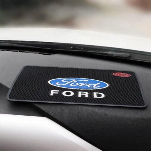 Car Dashboard Phone Holder Anti-Slip PVC Mat Auto Non-Slip Sticky Gel Pad For Ford Fiesta EcoSport MK2 MK3 Mustang FOCUS 2 3 4 5