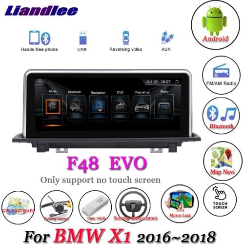 For BMW X1 F48 2016-2018 Original EOV System Android 10.0 Player Multimedia Carplay Androidauto GPS Navigation HD Screen
