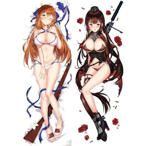 Anime Cartoon Girls Frontline Double sided hugging Pillow Case Pillow Cover Pillowcase Peach Skin 2 Way 89051