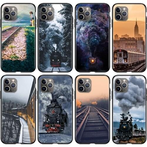 Train Railway Track Silicone Cover For Apple IPhone 12 Mini 11 Pro XS MAX XR X 8 7 6S 6 Plus 5S SE Phone Case
