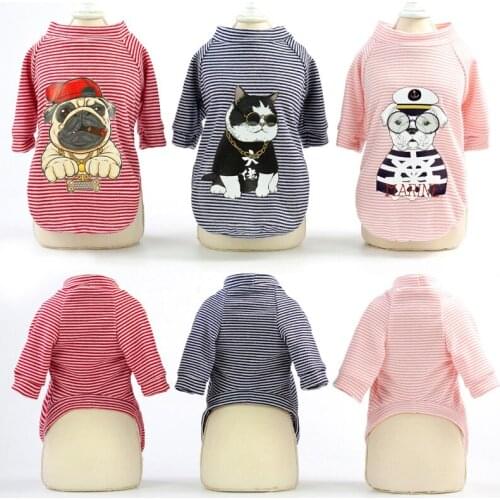 Summer Pet Dog Clothes For Small Dogs Soft Cotton Puppy Pet Cat Vest Clothing Pet T shirt Shirts Printed Chihuahua Pug Clothing