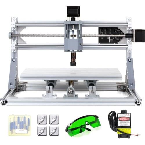 CNC3018DIY CNC Router Kit 2in1 Mini Laser Engraving Machine GRBL Control 3 Axis for PCB PVC Plastic Acrylic Wood Carving Milling