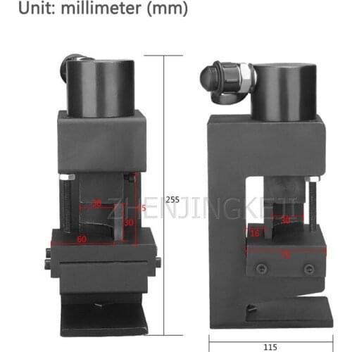 Small Hydraulic Chamfering Machine Multifunction Split Angle Steel Cutting Round Corner Chamfer Angle Iron Processing Equipment