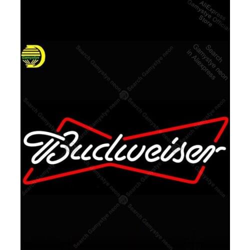 Neon Light Sign Budweiser Tube Neon Sign Decor Game Room Coffee Bar Neon Signs For Home Bright Color Neon Light Signs for Store