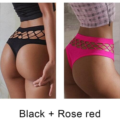 New Underwear Women Waist High Sexy Seamless Sports Fitness Hollow Outand Breathable Ladies Panties Erotic Female Thong