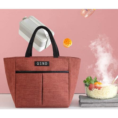 New Lunch Box Bag Picnic Bag Cold Insulation Thickening Thermal Insulation Bag Pearl Cotton Aluminum Foil Portable Lunch Bag