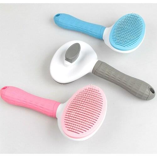 Dog Hair Removal Comb Grooming Cats Comb Pet Products Cat Flea Comb Pet Comb for Dogs Grooming Toll Automatic Hair Brush Trimmer