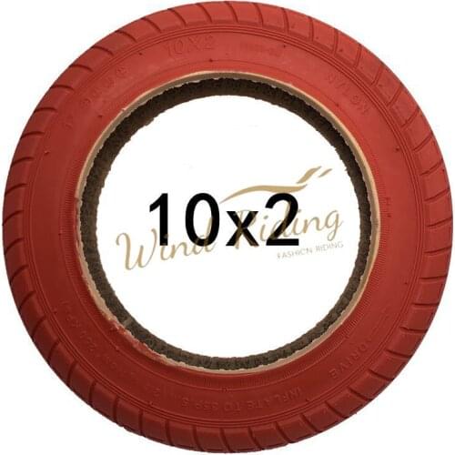 For Xiaomi Electric Scooter M365 Tires Wanda 10x2 Tires Red Upgrade Version Pro Modified 10 Inch Tires