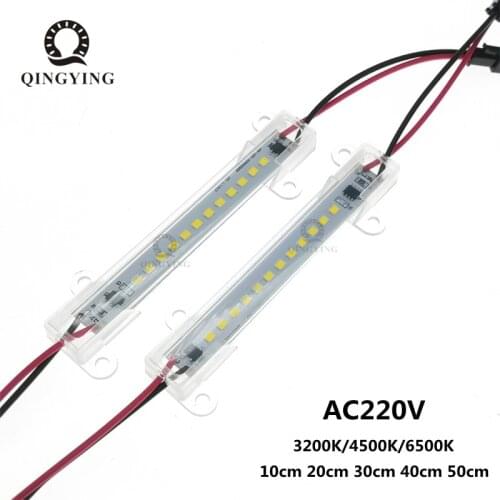 5pcs AC220V LED Tube Light 3W 4W 5W 6W High Brightness SMD2835 10cm 20cm 30cm 40cm 50cm LED Bar Strip Cold White/Warm White