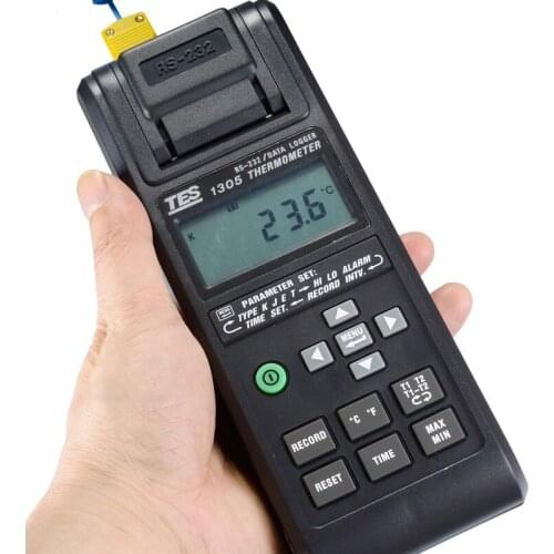 TES-1305 Temperature Recorder with Printe RS-232 Interface Can be Use With PC Online ,Use For SchoolFactories EPA and so on