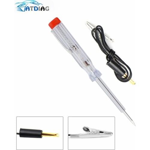 Car Circuit Tester Probe Light System 6V-24V Test Probe Lamp Auto Light Lamp Voltage Test Pen Detector Copper