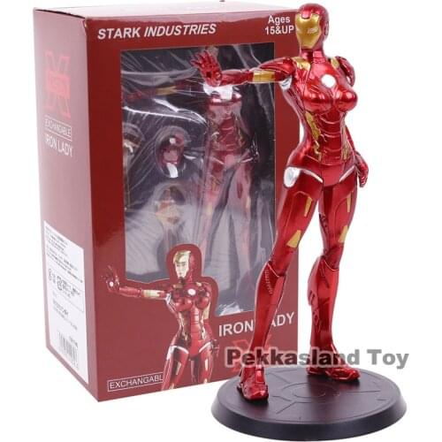 Iron Man Iron Lady Pepper Potts PVC Action Figure Collectible Model Toy