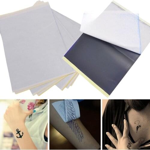 100/10pcs Tattoo Transfer Papers A4 Size Tattoo Thermal Copier Stencil Papers for Tattoo Transfer Machine Accessories