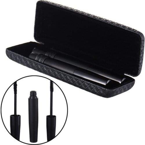 100sets 2pcs/set Waterproof Fiber Lashes Mascara Eyelash 3D Makeup Mascara Set Make Up Beauty Double Mascaras DHL