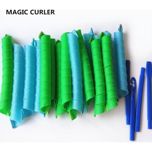 18pcs 75cm Fashion Women Magic Hair Rollers Curler Tool Creative Easy Home Outdoor DIY Natural Way Magic Curler No heat curls