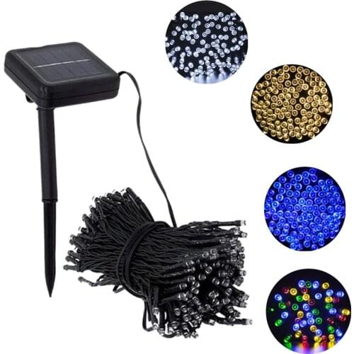 50/100/200/300 LED Outdoor Solar Lamps String Lights Fairy Holiday Christmas Party Garlands Solar Power Garden Waterproof Lights