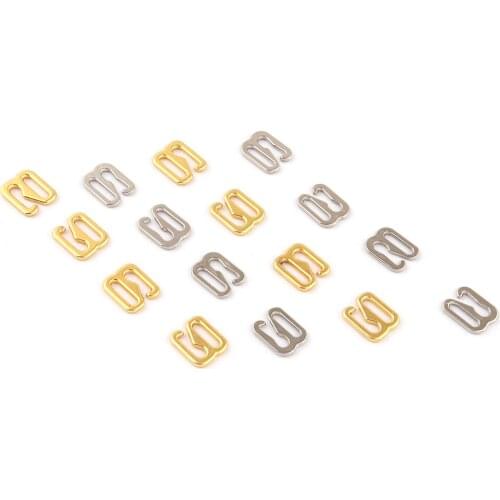 7mm Gold/Silver Metal Slider Adjuster G Hooks Detachable Buckle Making Camisole Lingerie Swimwear Bra Strap Clothing Accessories