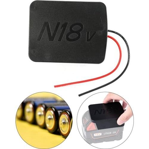 Battery Adapter with DIY 2 Wiring Output Battery Adapter for Milwaukee 18V M18 XC18 Docking Station Power Connector