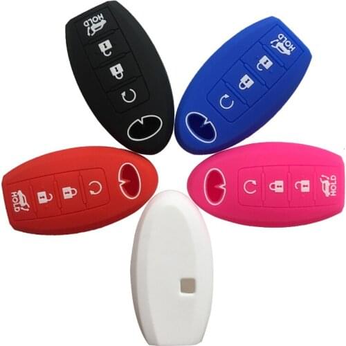 Silica Gel Key Cover Case For Infiniti Q70 G37 Sedan M35hl QX80 FX37 QX56 Q50L QX50 Q50 QX60 Hybrid JX35 Q60 Key Fob Accessories
