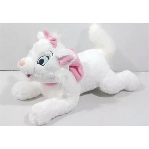 Disney The Aristocats Marie Cat 40cm Cartoon Animal Soft Stuffed Cotton Dolls Plush Peluche Toys For Kids Gifts