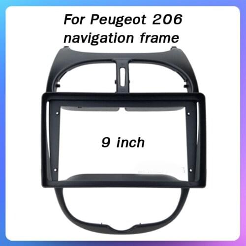 For 2002-2010 Peugeot 206 Navigation frame Central control CD host modification panel audio installation GPS set frame