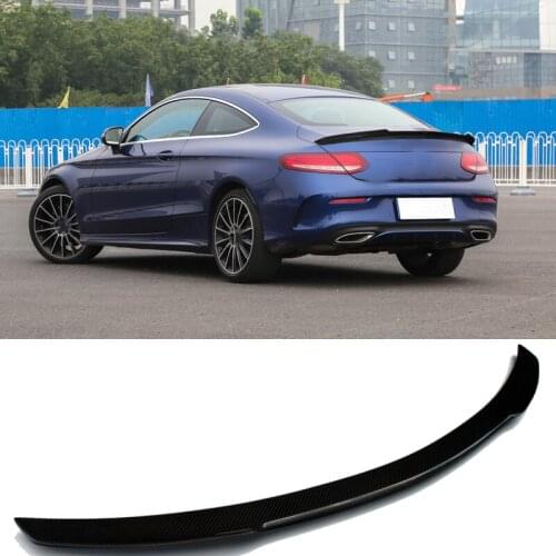 F Style Carbon fiber Trunks 2Door Spoiler Fit For Benz C-Class W205 C180