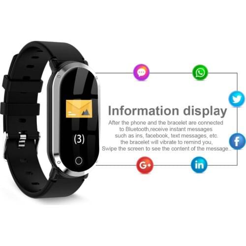 T1 smart band womens sports fitness tracker heart rate monitor fitness bracelet waterproof wristband for IOS and Android