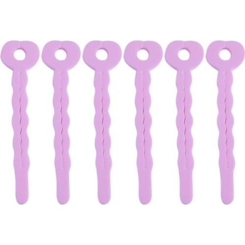 6pcs Sponge Curl Sticks Sleeping Beauty Curls Bar Magic Hairdressing Tool