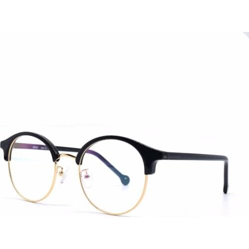 HKUCO Classic Half Frame Clear Lens Eyewear Glasses Frame